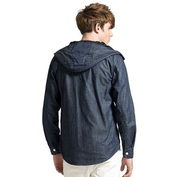geniolamodeglm男款牛仔甩帽外套071031006 深蓝色 m产品图片2