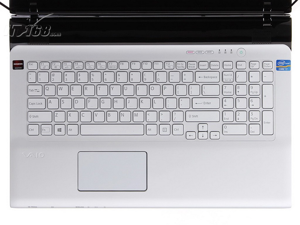 索尼sve17129ccw(白)键盘图片素材-it168笔记本图片大全