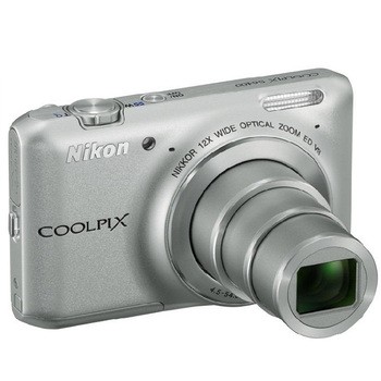 尼康coolpix s6400 便携数码相机 银色(1602万像素 3英寸屏 12倍光变