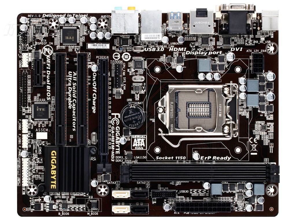 技嘉ga-h81m-hd3主板产品图片1