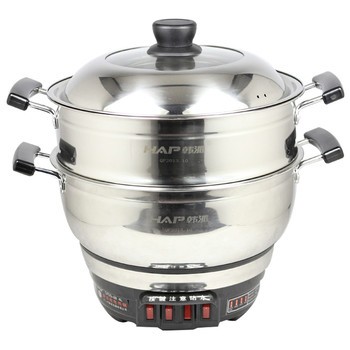 韩派hp-a01 4l多功能电炒锅 多星锅 电蒸煮一体化锅多用途锅产品图片1
