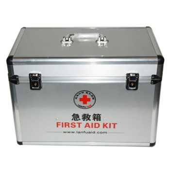 蓝夫lf-12012急救箱急救包家用车载医院户外应急救援箱铝合金外箱