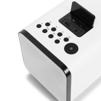 rsr香港 ms435 老年插卡音箱低音炮 fm收音机 白色音箱产品图片4