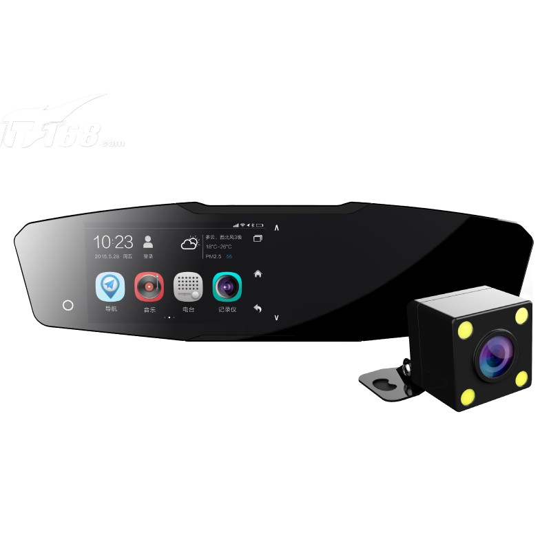 镭射眼(lasereye)智能后视镜 x1 pro 1080p高清行车记录仪 防堵导航仪