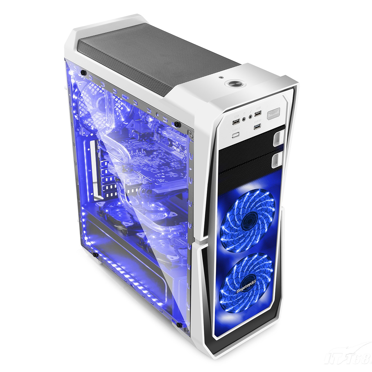 鑫谷gankⅡ绝击(白色全侧透版)机箱产品图片3