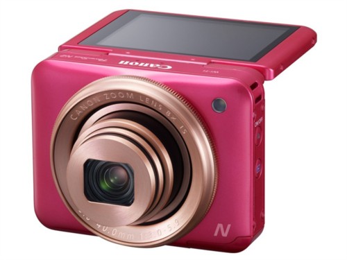 佳能powershot n2 数码相机 粉色(自拍相机 180°上翻式触摸屏 1610万