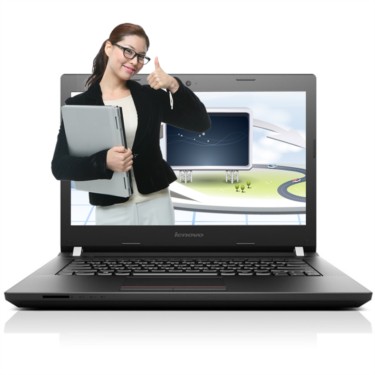 联想 昭阳e40-80 14英寸笔记本电脑(i7-5500u 8g1t 2g独显dos) 黑色