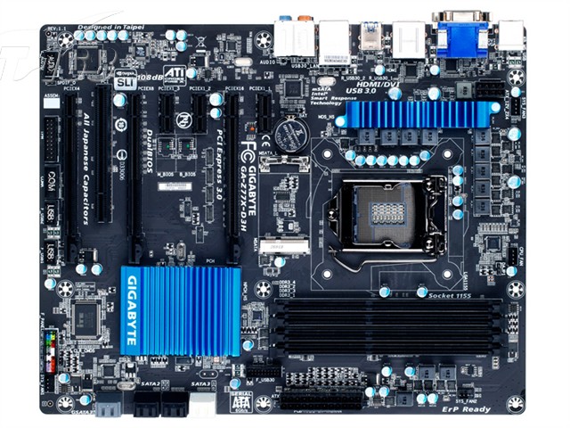 技嘉ga-z77mx-d3h主板产品图片4(4/4)