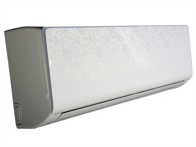 5匹 壁挂式花醉系列无氟变频智能wifi操控冷暖空调(银色 花纹)空调