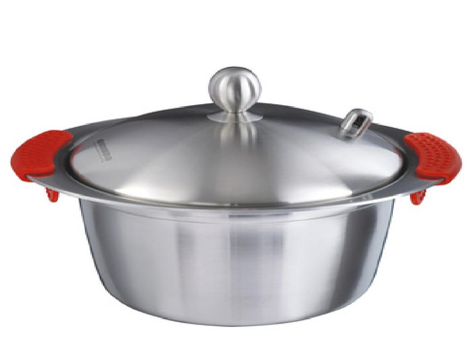 其他omuda 欧美达厨房烹饪锅具贝尔复合三层钢锅 汤锅 24cm图片_it168