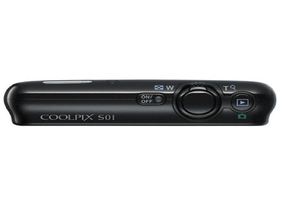 尼康coolpix s01 便携数码相机 黑色(1014万像素 2.