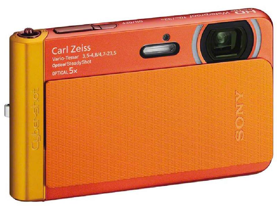 索尼tx30 数码相机 橙色(1820万像素 3英寸触摸屏 5倍光学变焦 26mm