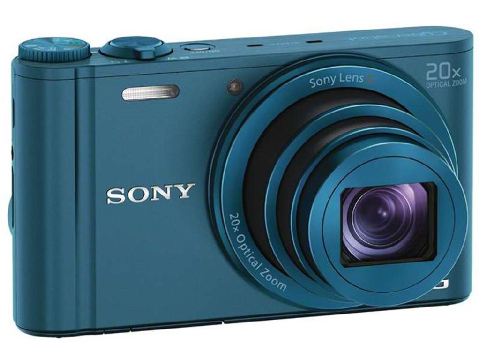 索尼wx300 数码相机 蓝色(1820万像素 3英寸液晶屏 20倍光学变焦 wifi