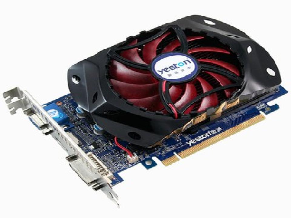 盈通(yeston) gt630-1024gd5 ma 标准版 810/3200mhz 1g/128bit gddr5