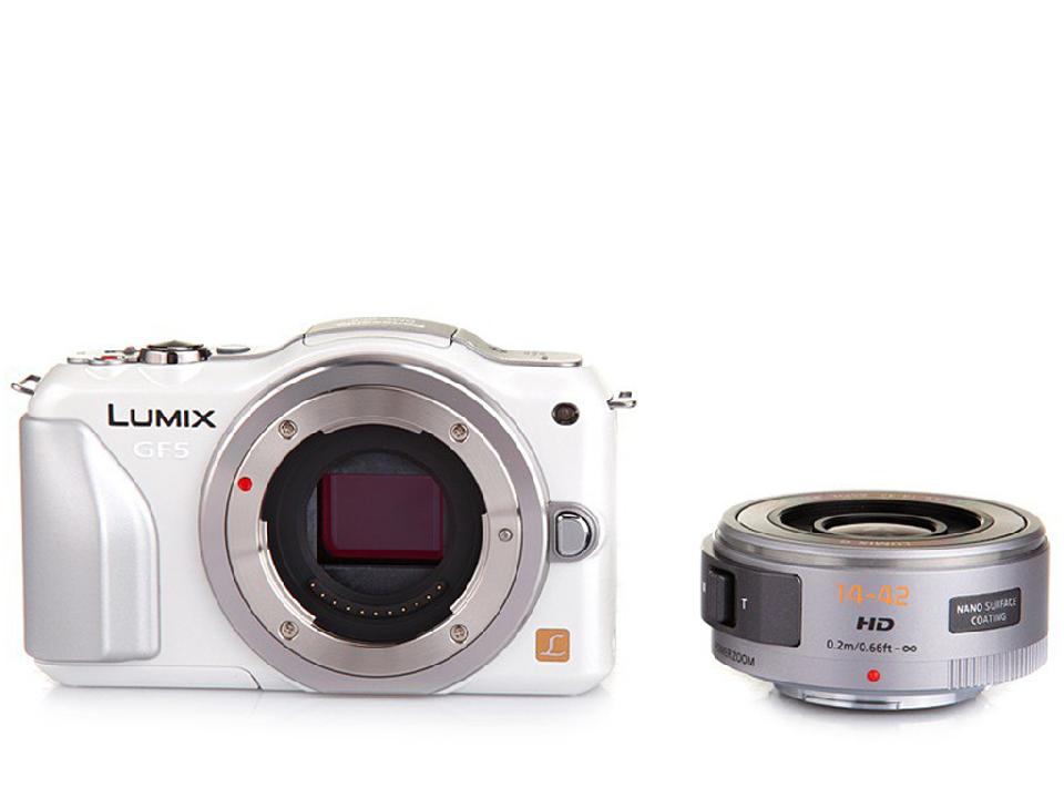 松下gf5 微单套机 白色(lumix g x vario pz 14-42mm f/3.5-5.6 asph.